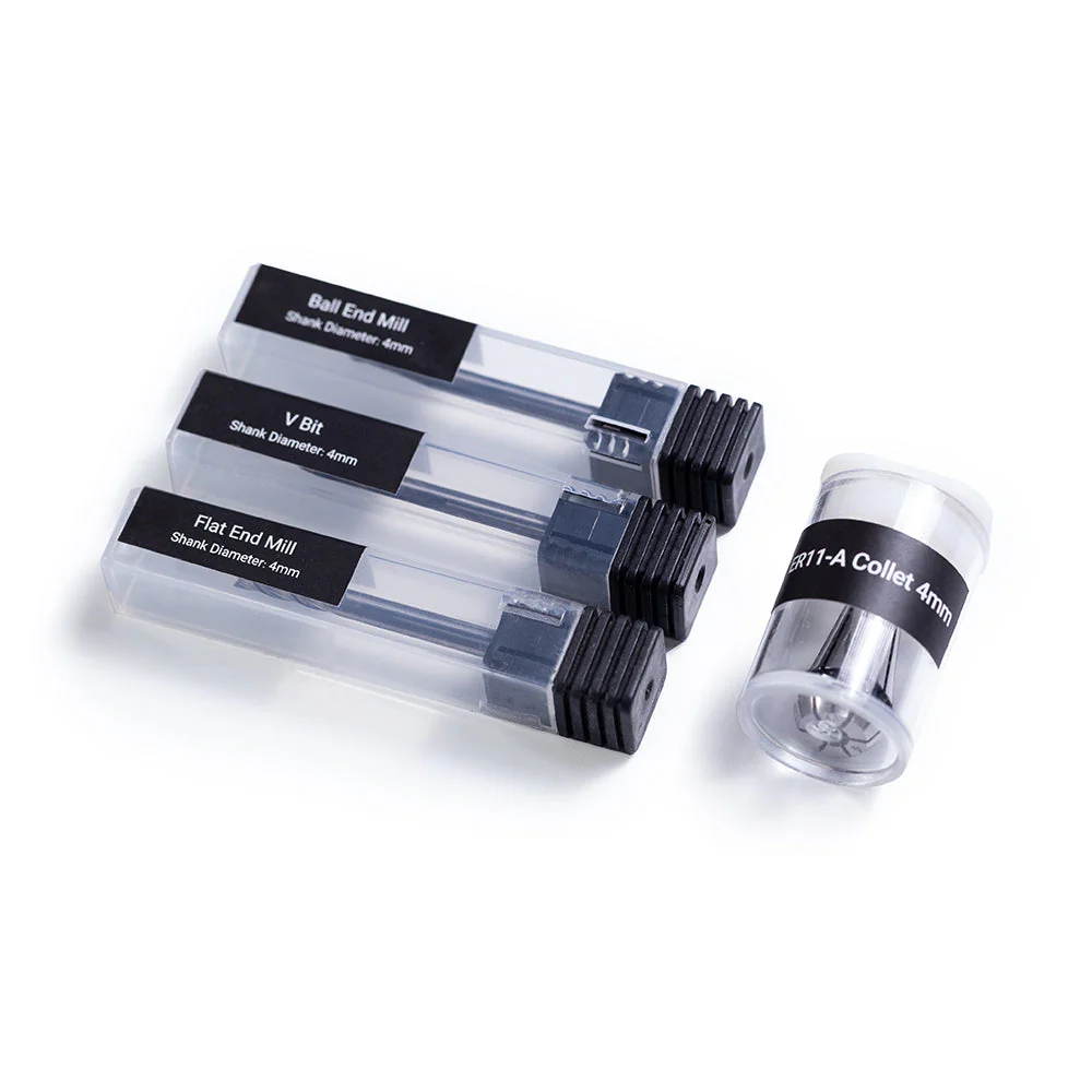 CNC Bits - 4mm Shank (3 Bits, with Spindle collet) - Image 6